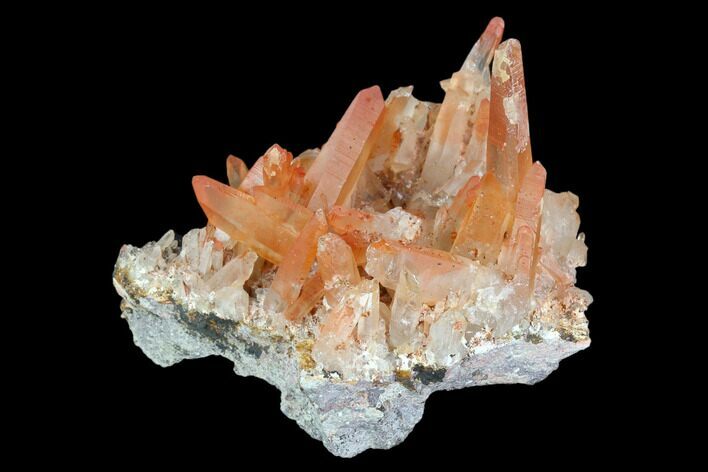 Natural, Red Quartz Crystal Cluster - Morocco #128068